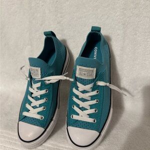 Converse Teal Sneakers with White Accents